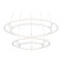 LED LED suspended Ambrella Light, Linetech, FL5542, LED, 90 W, 7200LUM, 3000-6400K, white color