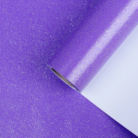 Paper packaging, "star dust", with sparkles, neon purple, 0.7 x 5 m