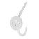Hook-lick, one-rod, white, 50 pcs.