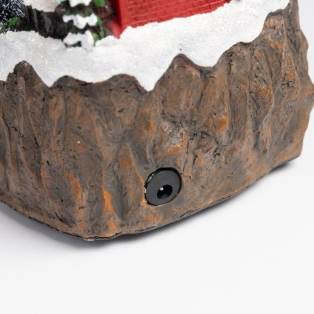 LED figure "Train and Santa Claus" 16 × 10 × 12 cm, polystone, batteries AAAX2 (not in the kit), USB, glow warm white-4