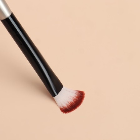 Makeup brush, bilateral, 14 (± 1) cm, black/silver color-4