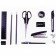 Set of desktop stationery 12 items OfficePace "Russian slides", rotating, black
