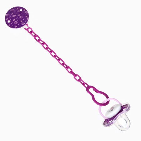 Set: Nipple - Darm with the holder "Penguin", Anatomical +6 months, Purple color-13