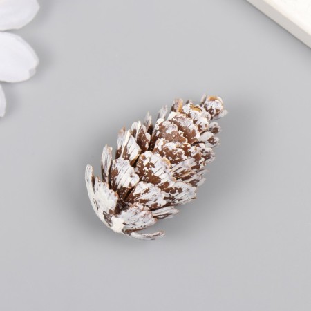 Decor for creativity "spruce branches and cones" set of 12 pcs 4x2x2; 4.5x3x3 cm-2