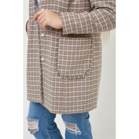 Female jacket, size 54, gray color-5