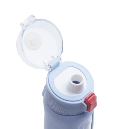 Water bottle, 400 ml, 19.5 x 7 x 5.2 cm, glass, blue-3