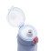 Water bottle, 400 ml, 19.5 x 7 x 5.2 cm, glass, blue