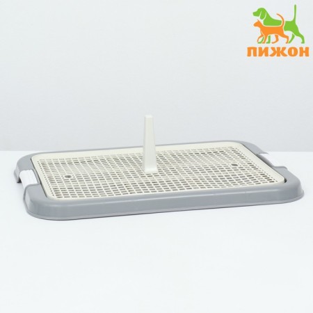 Dog toilet, 51 x 38 x 3 cm, gray