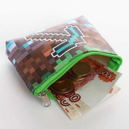 Children's wallet "Pixel World", 11*8.5 cm, mix-16