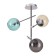 Sierra chandelier, 3x60W E14, chromium color