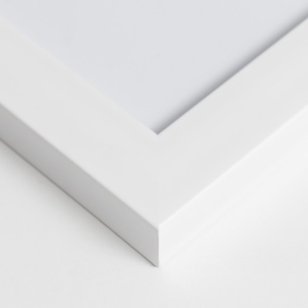 Photo frame Plastic "Gloria" 21x30 cm, with a paspartu, white-2