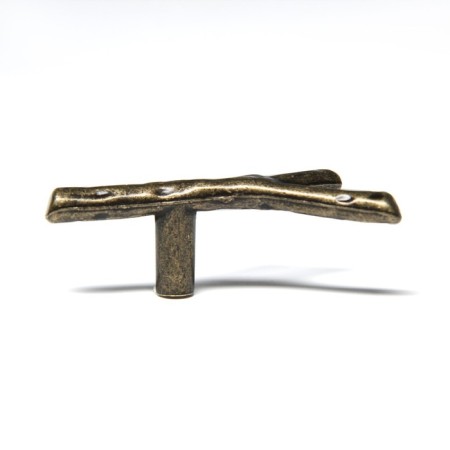 Handle button Cappio "branch", color ancient bronze-3