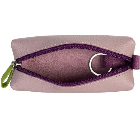 Gift set, wallet 10x10.5x3.5cm /Key of 14x5x4.5cm, lilac color-3
