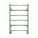 Water towel Terminus "Classic" P6, 400x600 mm, lower connection, chrome