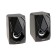 Computer speakers 2.0 Smartbuy Rebel, 6 W, USB, backlight, black