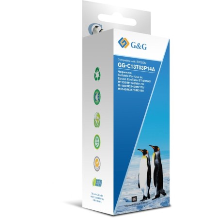 Ink G&G GG-C13T03P14A 110BK, for Epson M1100/M1120/M1140/M1170/M1180, 140ML, black-1