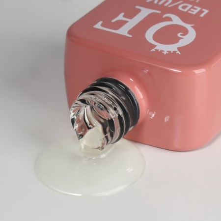 TOP for nails, without sticky layer, 10 ml, led/uv, transparent color-6