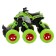 Inertial Funky Toys "ATV", springs, 6x6, green color