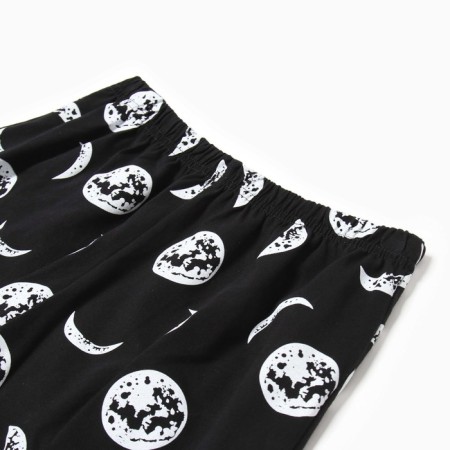 Female home set (T -shirt/shorts), black color, size 48-5