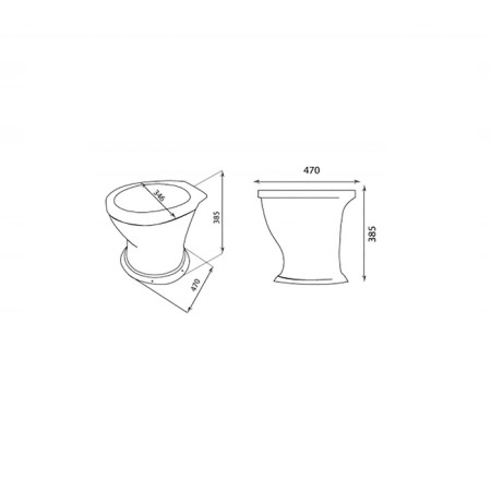 Toilet "Dachny", white-1