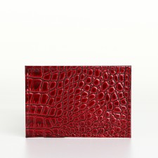 Cardholder, Textura, Burgundy Color
