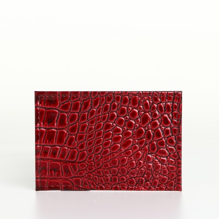 Cardholder, Textura, Burgundy Color