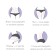 Anti -cellulite massage “Miracle - Bank”, set - 2 pcs, for sensitive skin, 6 × 5.8 cm, color mix