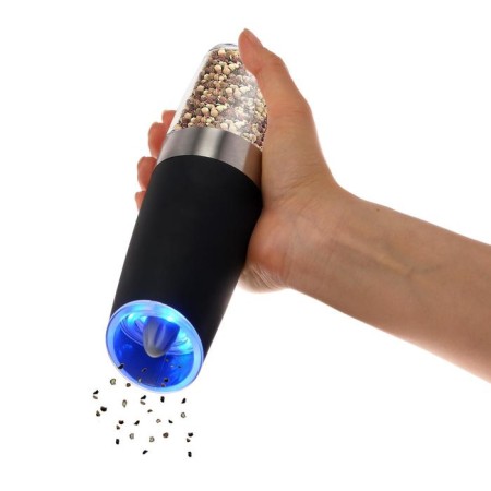 Electric mill Luazon Let-003, gravitational, plastic, from batteries, black-2