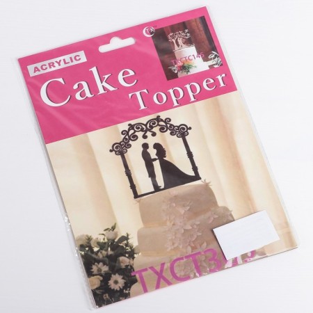 Topper for a cake, 10 × 18 cm, black color-4