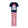 Pajama New Year's male KAFTAN "Santa Team", Blue/Red color, size 52