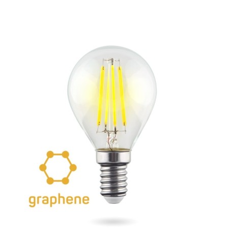 VOLTEGA 7136, 9W lamp, 4.5x4.5x7.8 cm, E14, 800LM, 2800K, transparent color-1