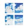 Notebook 96 sheets in a cage, Calligrata "Cats in the sky", cardboard cover, VD-LK, OFSET Block, MIX