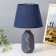 Board lamp "Jasmine" E14 40W blue-gold 20x20x33 cm Risalux
