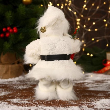 Santa Claus "in a fur white suit, with a bag" moves, 11x30 cm-2
