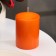 Candle - Aromatic "juicy mango" cylinder, 5.6x8 cm