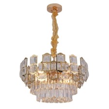 Crystal chandelier Gerhort G21076/8FGD, 8x60W, E14, 71x50x50 cm, gold color