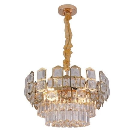 Crystal chandelier Gerhort G21076/8FGD, 8x60W, E14, 71x50x50 cm, gold color