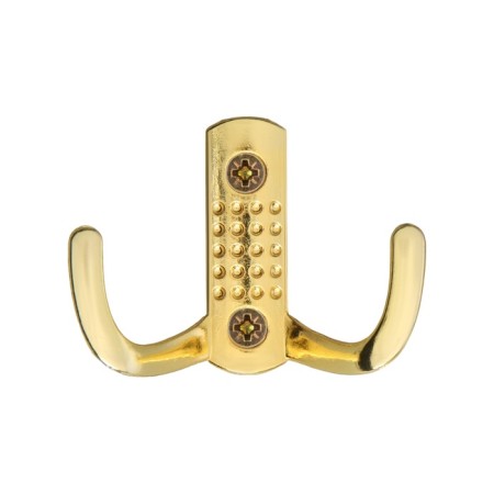 Hook furniture tundra TKD011, two -rod, gold-3