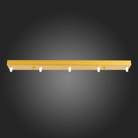 Ceiling mount on 5 lamps (rectangular) ST LUCE. SL001.213.05. SL001, 60x6 cm, golden color-2