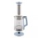Electric kettle KitFort KT-6617, glass, 1.7 l, 2200 watts, blue
