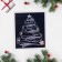 Mini-postcard "Happy New Year and Merry Christmas!" tape, handmade
