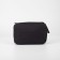 Cosmetic bag, 2 parts on lightning, with hook, black color