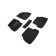 Pile rug for Ford Focus II, 2008-2011, black