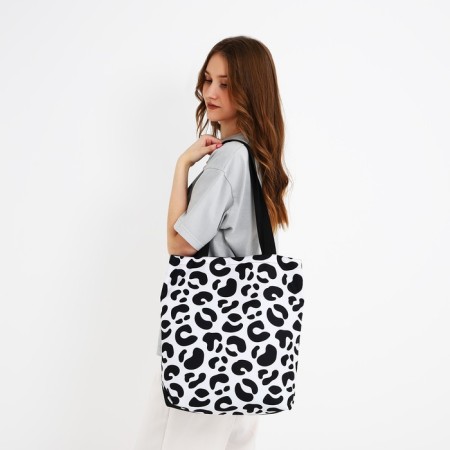 Bag Schoper Leopard, 40x12x38, Black Color-8
