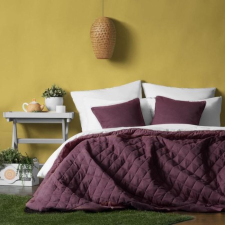 Cover with pillowcases "Kim", size 230x250 cm, wine color-1
