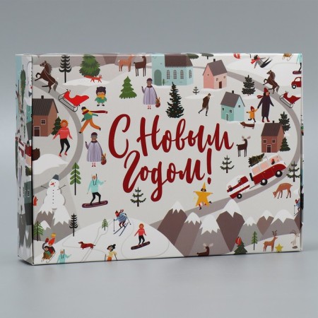 Folding box "New Year stories", 21 x 15 x 5 cm, New Year-3
