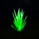 The plant is artificial aquarium, luminous, 10 cm, green