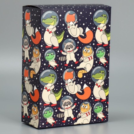 Gift folding box, packaging, “Cosmo Mir”, 16 x 23 x 7.5 cm-1