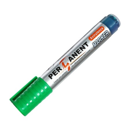 Permanent marker 3.0 mm, green, round tip-1