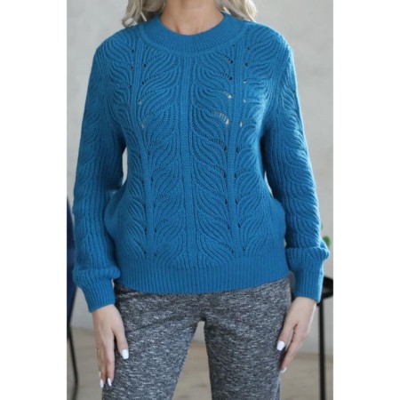 Female jumper, size 42, blue color-12